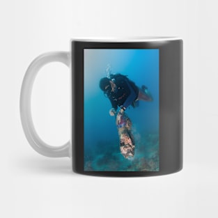 Happy diver, happy ocean! Mug